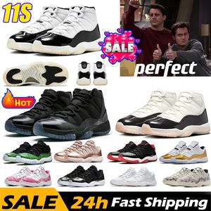 11 Chaussures de concepteur de basket-ball hommes Femmes 11S Cherry Midnight Navy Cool Grey 25e anniversaire Bred Puremens Trainers Sport Sneakers