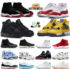 New shoes top basketball shoes casual shoes men's sports shoes Jumpman 11 4S black cat black warrior black red women's sports shoes 36-47
