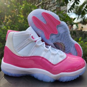 Jumpman 11 Basketball Shoes Men Women 11s Valentine's Day White Pink Cherry Midnight Navy Cool Grey 25th Anniversary Bred Pure Violet Mens Sport Trainers