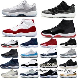 Jumpman 11 basketbalschoenen mannen vrouwen retro cherry 11s middernacht marine cool grijs 25-jarig jubileum gefokt cement grijs 72-10 heren trainers sportschoen sneakers maat 36-47