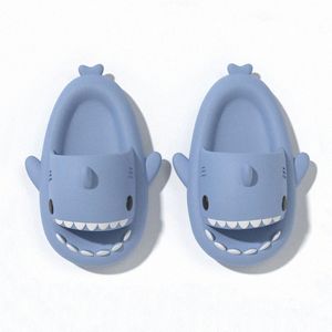 Shark Summer Slippers Sliders Men Dames Kids Glides Pink Blue Gray Therap Sandalen Zachte dikke kussen Slipperkxp3#