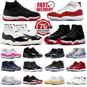 Jumpman 11 Hombres Zapatos de baloncesto 11s Bred Velvet Cherry Gratitude Napolitan Cool Grey Pink Mujeres Gorra y vestido para hombre Entrenadores Deportes al aire libre Zapatillas de deporte