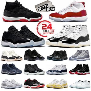 Jumpman 11 Hommes Chaussures de basket-ball 11S Bred Velvet Cherry Gratitude Space Jam Cool Gris Napolitain Minuit Marine Femmes Hommes Baskets Sports de plein air Baskets