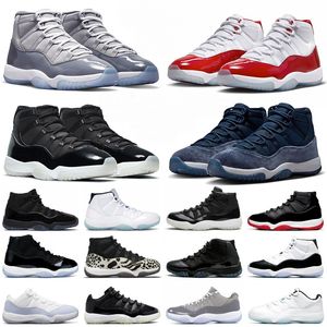 Jumpman 11s Hombres Zapatillas de baloncesto criados Cherry Cool Grey Instinct 25th Anniversary criados concord Hombres Mujeres 11 Gorra y bata Zapatillas de deporte