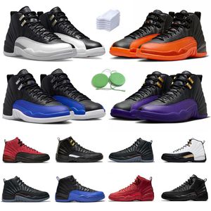 Jumpman 12 12s Heren Basketbalschoenen Cherry Brilliant Orange Field Purple Royalty Playoffs Royalty Hyper Royal Stealth Twist Utility Mens Trainer Sports Sneakers