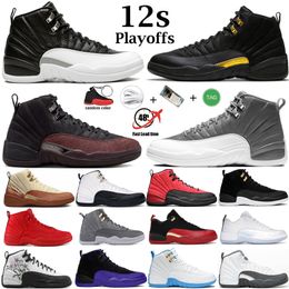 Jumpman 12 12s cherry mens basketball shoes A Ma Maniere Black White Brilliant Orange CNY Taxi Dark Concord Flu Game Royalty hombres zapatillas deportivas Eur 40-47