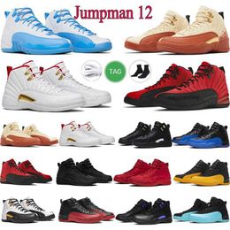 Jumpman 12s Zapatos de baloncesto 12 Hombres Utilidad Inversa Gripe Juego Zapato Dark University Blue Cherry Master Entrenadores Moda Deportes Caminar SNE J