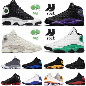 Jumpman 13 13s Chaussures de basket-ball xiii mens femmes aiment respect noir cour violet phantom atmosphère gris dmp sportive baskets Outdoojordon