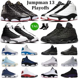 Jumpman 13 Playoffs Basketball Chaussures Hommes Femmes 13s University Blue Black Flint Black Cat French Blue He Got Game Bred Mens Trainers Outdoor Sneakers