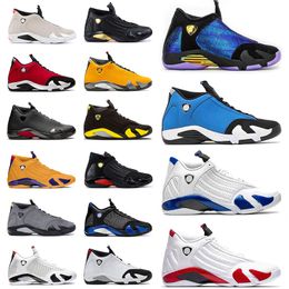 Jumpman 14 14 s Erkek Erkekler Spor Sneakers Spor Mavi Şeker Kamışı Hiper Kraliyet Siyah Ayak Beyaz Eğitmenler hava tasarımcısı ayakkabı için Basketbol Ayakkabıları