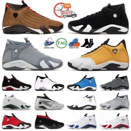 Jumpman 14 14s Chaussures de basket-ball OG Noir Blanc Flint Gris Gingembre Gym Rouge Bleu Thunder Desert Sand Winterized Hommes Baskets Baskets Designer Chaussures de plein air Sports