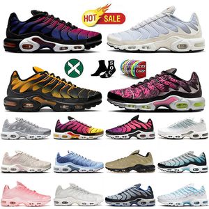 2024 Plus Tn 3 Hardloopschoenen voor Heren Dames Maat Us 12 Puur Platina Zwart Zonnewijzer Waterman Blauw Brazilië Terrascape Tns Unity Heren Cleam Trainers Sneakers 36-46