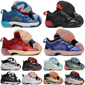 37 Lage Lapis Mannen Basketbal Schoenen 37s Team Rood Gefokt Wit Satou Sabally Man Vrouwen Sport Schoen Sneakers Maat 36-46