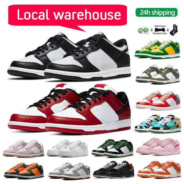 10A zapatos de diseño bajo SB de mayor calidad para hombre, zapatillas de deporte, zapatos panda, almacén local, zapatos casuales de diseñador para mujer, zapatillas deportivas unc azules para deportes al aire libre