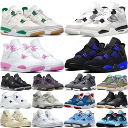 Jumpman 4 basketbalschoenen 4s heren dames designer sneakers militair zwart vuur rood donder geel zeil wit oreo puur geld donker mokka universiteitssportschoenen