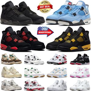 Jumpman 4 basketbalschoenen heren dames 4s Black Cat Red Cement Military Zwart Rood Thunder Bred Sail Pure Money Cool Grey heren sneakers sneakers