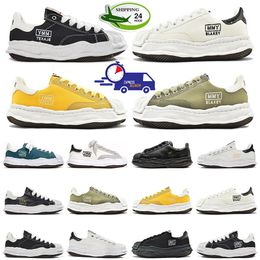 Designer mmy maison mihara yasuhiro chaussures de sport hommes baskets femmes baskets noir blanc vert jaune hommes sport