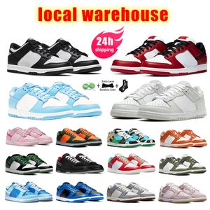 hoge kwaliteit sb lage designerschoenen heren sneakers schoenen panda Local Warehouse designer casual schoenen voor dames trainers unc blauwe buitensporten loopschoenen met doos