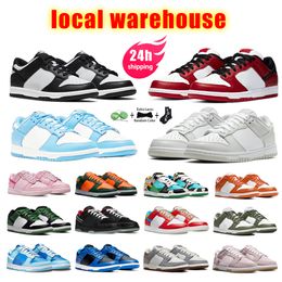 hoge kwaliteit sb lage designerschoenen heren sneakers schoenen panda Local Warehouse designer casual schoenen voor dames trainers unc blauwe buitensporten loopschoenen met doos