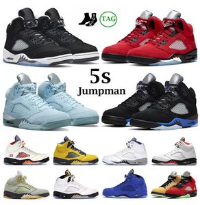 Jumpman 5 Wat de 5s basketbalschoenen heren zeil stealth 2.0 razende stier rode top 3 oreo oregon eenden ijsblauw suède metallic zilveren mousseline vleugels trainer sneakers