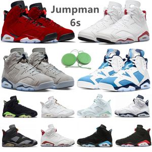 Jumpman 6 6s Heren Basketbalschoenen Toro Georgetown Metallic Zilver UNC Rood Oreo Electric Groen Zwart Infrarood Bordeaux Navy Carmine Heren Trainer Sport Sneakers