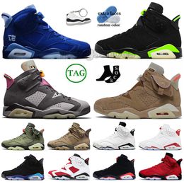 Jumpman 6 6s Zapatillas de baloncesto Oreo inversas para hombre Marrón Kelp Midnight Navy Georgetown British Khaki Infrarrojos UNC Blanco Rojo Oreo Zapatillas de deporte de diseñador