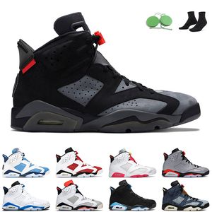 jumpman 6 Iron Grey Men Basketball Shoes 6s University Blue Carmine Tinker zapatillas deportivas para hombre al aire libre