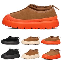 Météo Hybrid Slipper Femmes Casual Chaussures Châtaigne Orange Whitecap Noir Mules femme botte Chaussures Daim Confort Automne Hiver Bottines