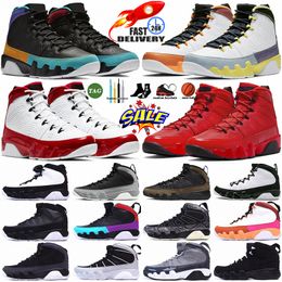 Jumpman 9 Hombres Zapatos de baloncesto 9s Fuego Rojo Oliva Concord Partícula Gris Unc Cambiar el mundo Chile Azul Bred Patente Antracita Zapatillas deportivas para hombre Zapatillas deportivas