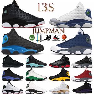 Jumpman basketbalschoenen J13 University Blue 13 13s Mens del Sol Franse Brave Blue Hyper Royal Bred Gym Red Flint Chicago Obsidian Black Cat Mens Sports Sneakers