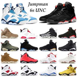 Jumpman Dress Chaussures 6 6s Unc Basketball Britannique Kaki Électrique Vert Noir Infrarouge Hare Dmp Cat Angry Bull Alternate Hommes Formateurs Sport