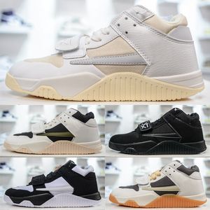 Jumpman Jack Ts x Low Travis Reverse Mocha Basketball Chaussures Black Phantom CHAPITRE EN TOUVEUR COUPE LE CHECK BEIGE MENS FEMMES FEMMES DES FACHER