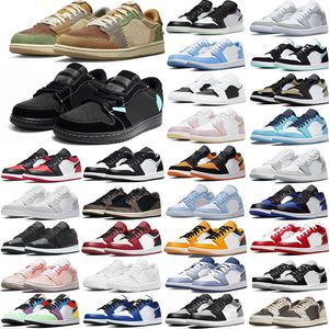 air jordan Low 1 basketball shoes og noire orteil courte violette sp sp masquage sneakers eur 36-45
