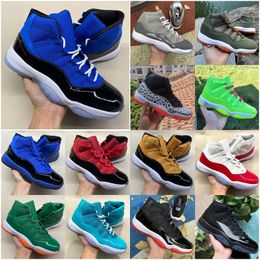 Jumpman Heren 11 Basketbalschoenen Cool Grey 11s Sneakers Concord Space Jam Jubilee Cherry Legend Blue Bred Pure Violet UNC Sport Dames Trainers Maat 5.5-13