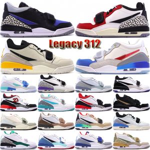 Jumpmans Legacy 312 Zapatos de baloncesto bajos para hombres Mujeres Zapatillas de deporte Diseñador de cuero Lucky Green Sea Glass Gradient Fire Red Zapatillas de deporte al aire libre Tamaño 36-46