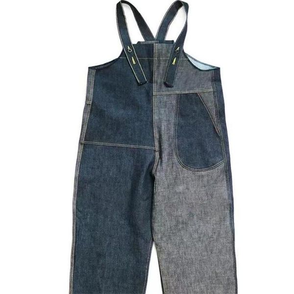 Combinaison pantalon à bretelles, jean pour hommes et femmes, salopette 2024ss