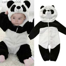 Combinaisons 0-36 mois-nés vêtements pour bébé maintiennent des combinaisons d'hiver chaudes panda panda cornets à capurs
