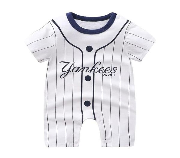 Combinaisons bébé Baseball body 2021 vêtements d'été enfant en bas âge fille combinaison garçons Onesie 01 ans né Clothes4521159