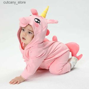 Combinaisons Bébé Vêtements Rose Barboteuse Filles Onesie Printemps Été Animal Combinaison Festival Tenues Enfants Dessin Animé Costume 0-2Y Kigurumis L240307