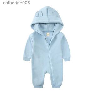 Monos Ropa de invierno para bebés Mono de oso recién nacido para niñas de 0 a 6 12 18 24 meses Cosas Monos para niños Traje de algodón para niños BodysL231101