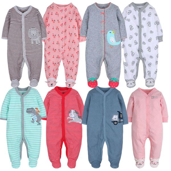 Combinaisons nées Bébé Vêtements Nourrissons Garçons Pyjamas Combinaisons Combinaisons Bebes Climb Vêtements Coton Toddler Boys Sleep Wear Body 230228