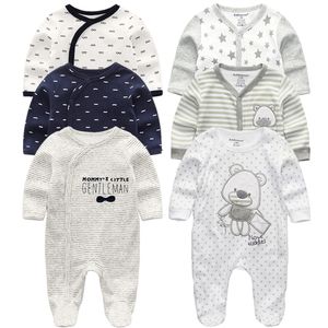 Jumpsuits geboren baby winterkleding 23 stks baby jongens meisjes ravijken met lange mouw kleding roupas infantis menino overalls kostuums 230213