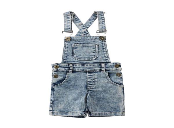 Combinaisons Mode Enfants Bébé Garçons Filles Denim Bleu Barboteuse Jumper Pantalon Salopette Tenues Vêtements 5587955