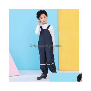 Combinaisons à sauts en toisse de pluie Bib dans le classement général pour enfants étanche bébé filles saut à saut extérieur sport enfants pantalon pour tout-petit pantalon de neige vêtements dh7ca