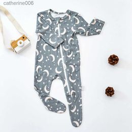 Combinaisons Happyflute bébé vêtements doux nouveau-né barboteuse motif nordique bambou coton infantile à manches longues Leggings combinaison l231101