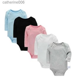 Combinaisons Lawadka 3-24M coton body pour nouveau-nés quatre saisons à manches longues infantile bébé filles garçons vêtements combinaison solide bébé barboteusesL231101