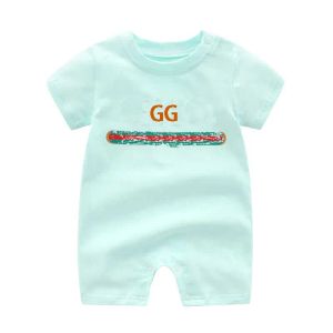 Jumpsuits pasgeboren merk baby boy girl ompers katoen bodysuit kinderen jumpsuit shorts mouw meisjes romper kinderen kleding drop levering otxqq