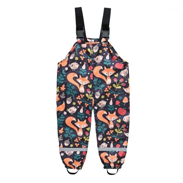 Combinaisons adolescents enfants bretelles combinaison enfants imperméable pantalon de pluie bébé garçons filles salopette sangle pantalon enfant en bas âge vêtements