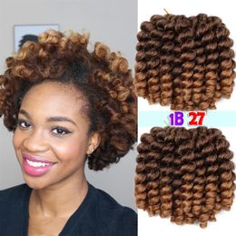 Boule de baguette extensions de cheveux Jamaïcain Bounce African Collection Crochet Traité Hair Wand Traids bouclés Hair synthétique3p2965