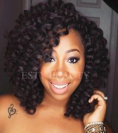 Jumpy Wand Curl Synthetische haakvlechten Krullende haakhaarextensies Jamaican Bounce Haakhaar Ombre Hair Extensio N3732431